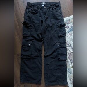 Garage Black Cargo Pants